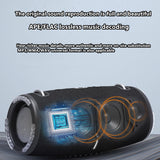 High power bluetooth speaker portable RGB colorful light waterproof wireless subwoofer 360 stereo surround TWS FM boombox