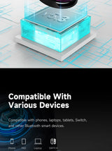 Enceinte Bluetooth portable Edifier HECATE G200, éclairage RGB, haut-parleur magnétique BT5.3, mini caisson de basses, autonomie de 7 heures, support pour téléphone