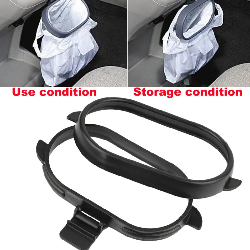 Mini poubelle de voiture portable à suspendre, boîte de rangement universelle écologique, anti-poussière, accessoires automobiles