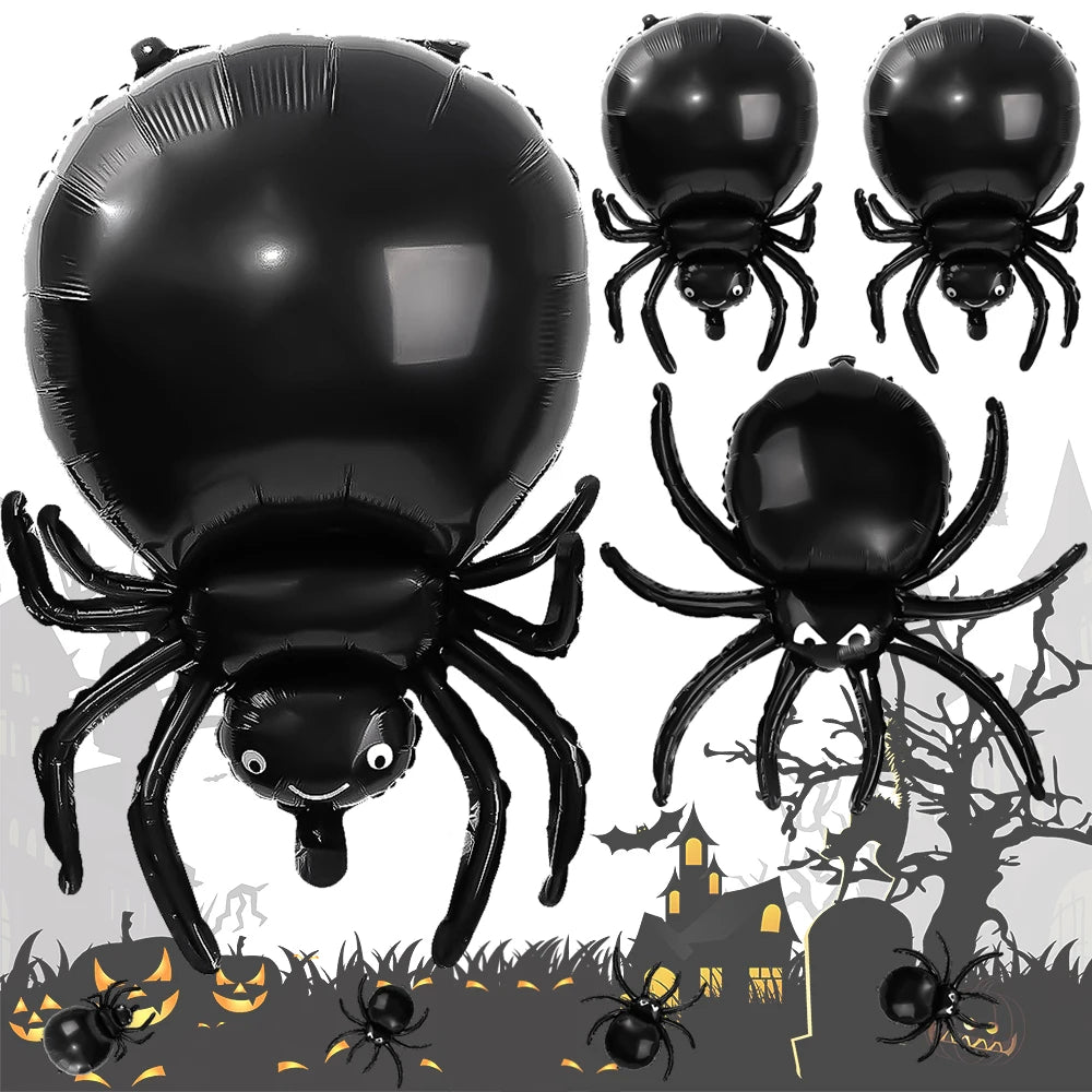 Halloween Balloon Decoration Set Aluminum Foil Balloons Halloween Themed Party Supplies Alien Cartoon Balloons for Home Decor