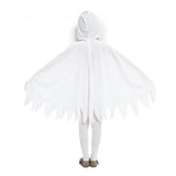 Halloween Cloak Toddler Kids Girls Boys Ghost Hooded Cosplay Costumes White Poncho Cape Christmas Dress Up