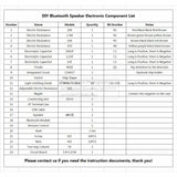 Kit de altavoz Bluetooth para bricolaje, electrónica, proyecto de soldadura, práctica de soldadura, ensamblaje, kit electrónico para bricolaje, componente, altavoces de 2 x 3 W