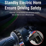 Haut-parleur Bluetooth pour moto, système audio HiFi universel 12-80 V, résistant aux intempéries, pour guidon