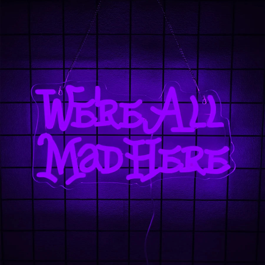 Halloween Neon Signs, Magic Hats And Weird Bat Icons Are Used For Decor In Rooms, Game Rooms, Scary Spaces, Clubs And Bars.