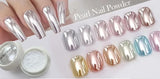 Moonlight Mirror Nail Powder Aurora Silver Glitter Metallic Effect UV Gel Polish for Manicure DIY Nail  Art Design Decoration