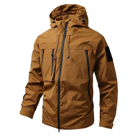 Autumn Men's Mountain Ski Jackets Outdoor Windbreaker Hiking Hooded Coats for Men Climbing Waterproof Jackets Raincoat Clothing - Lootquake