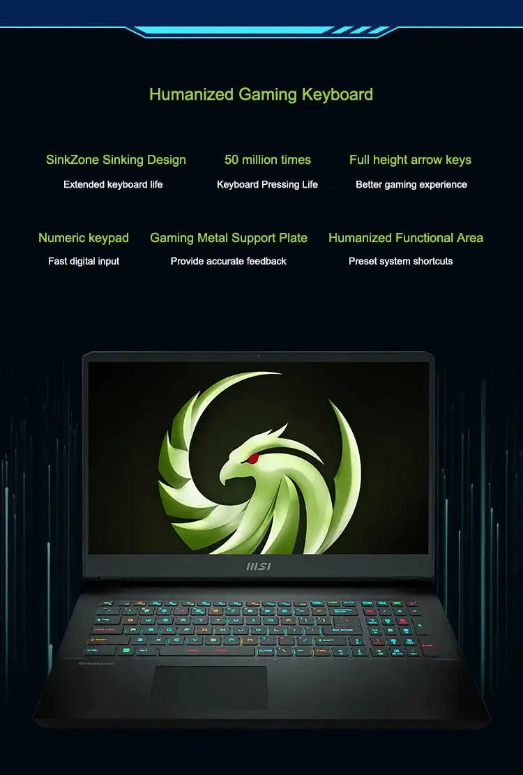MSI Alpha 17 Gaming Laptop 17.3 Inch QHD 2.5K 240Hz IPS Screen Notebook AMD Ryzen R9-7940HX 16GB 1TB RTX4070 Gaming Computer PC - Lootquake