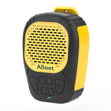 Altavoz Bluetooth portátil, inalámbrico, con clip magnético, resistente al agua, con correa para escuchar música y hacer llamadas con manos libres.
