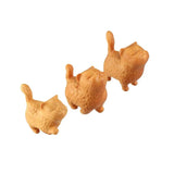Cat Ornament Hand-carved Wooden Cat Statue Cute Tiny Cat Sculpture Cartoon Exquisite Animal Figurine Home
