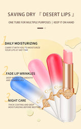 O'CHEAL Color Fruit Lipstick Peach Temperature Changing Lip balm Moisturizing Waterproof Long Lasting Moisturizes Lip Balm