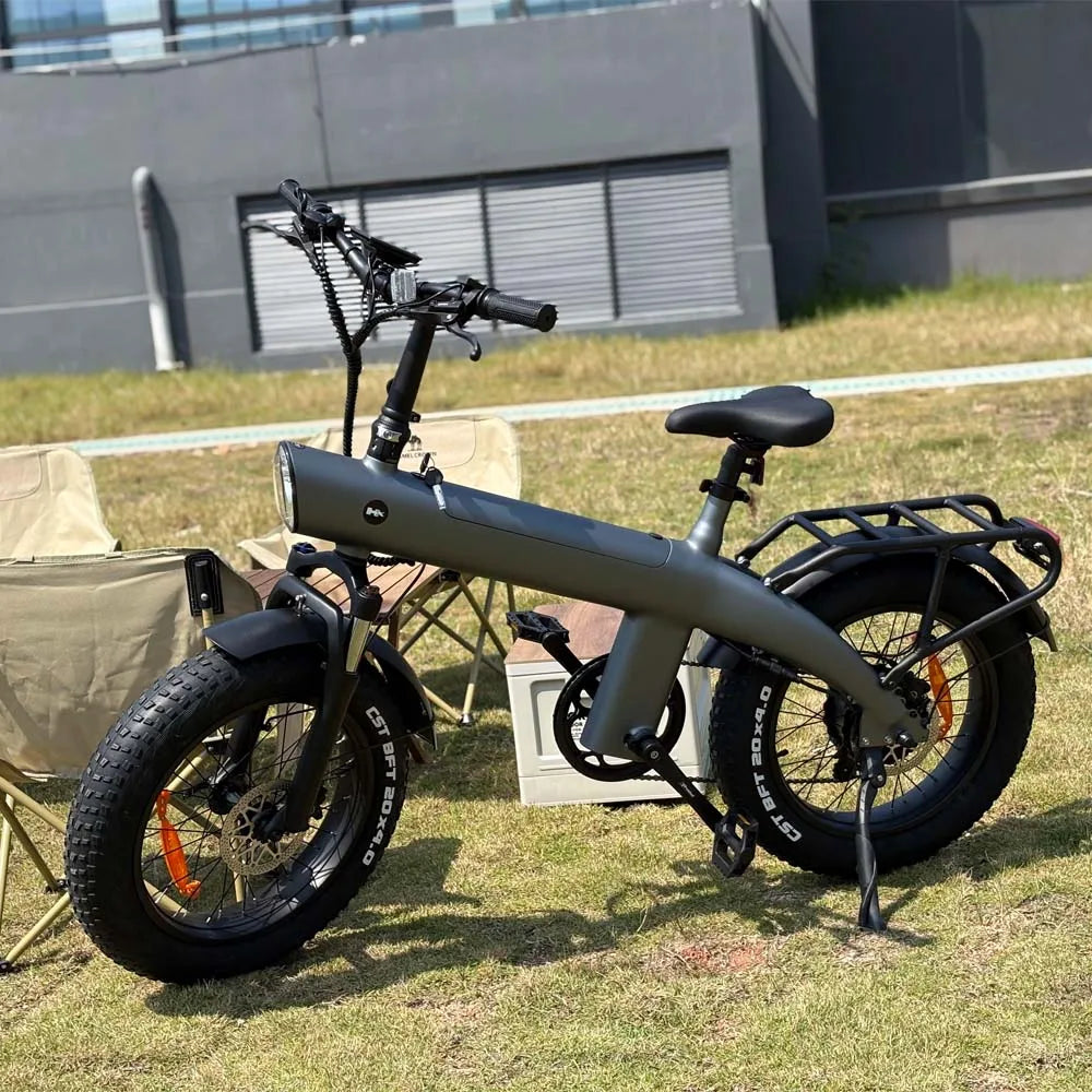 Bicicleta eléctrica para adultos HX Q20PRO de 2000 W, 48 V, 20 Ah, batería extraíble, plegable, neumáticos anchos de 20 pulgadas.