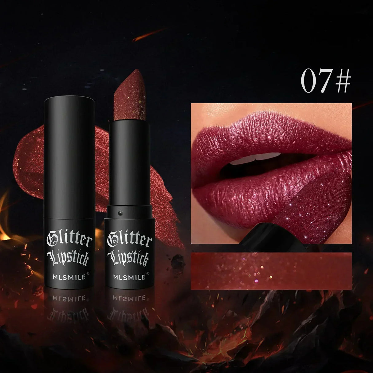 Diamond Pearlescent Lipstick Waterproof Long Lasting Non-stick Cup Matte Velvet Shiny Lipsticks Red Sexy Lips Makeup Cosmetics