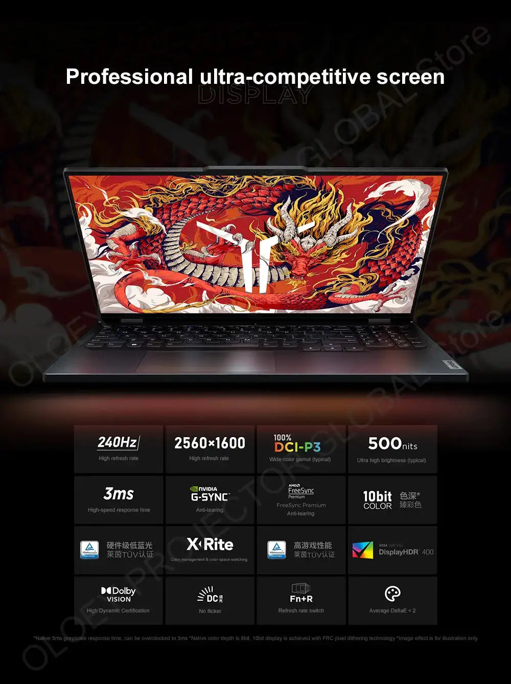 Lenovo LEGION R9000P 2024 AMD R9 7945HX Geforce RTX4060 8GB 16/32GB RAM 1TB SSD 16" 2.5K 240Hz Screen - Lootquake
