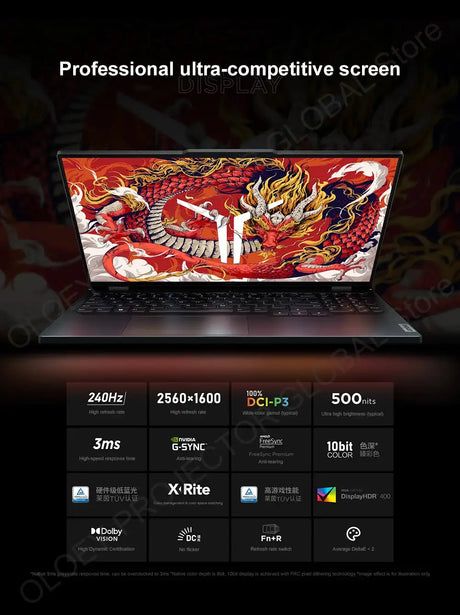 Lenovo LEGION R9000P 2024 AMD R9 7945HX Geforce RTX4060 8GB 16/32GB RAM 1TB SSD 16" 2.5K 240Hz Screen - Lootquake