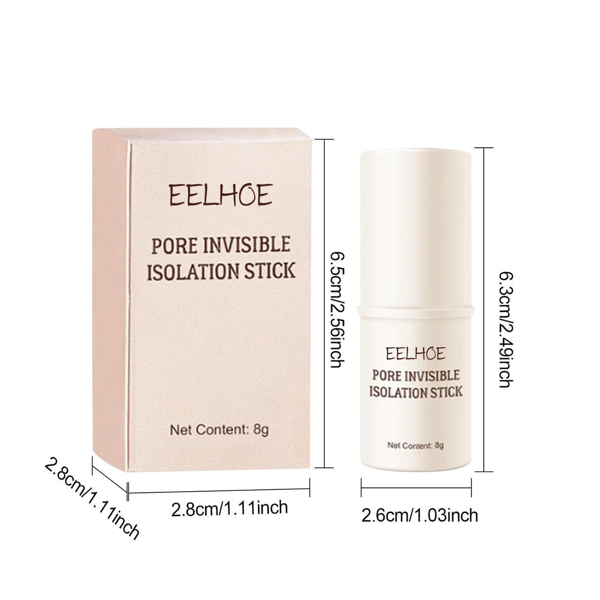 Prebase de maquillaje en barra Invisible Pore Stick Herramientas y accesorios de maquillaje femenino No se arruga Resistente al agua Duradero Sin separación Elf Makeup
