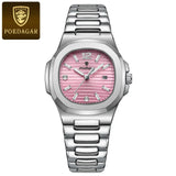 POEDAGAR Luxury Square Watch For Woman Luminous Waterproof Date Ladies Watch Elegant Women's Quartz Watches Simple Female Clock - Lootquake