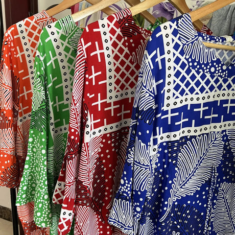 New Style African Dashiki Print Long Sleeve Loose Cotton Elegant Women  Abaya Long Dress Summer Maxi Casual Dresses Vestidos - Lootquake