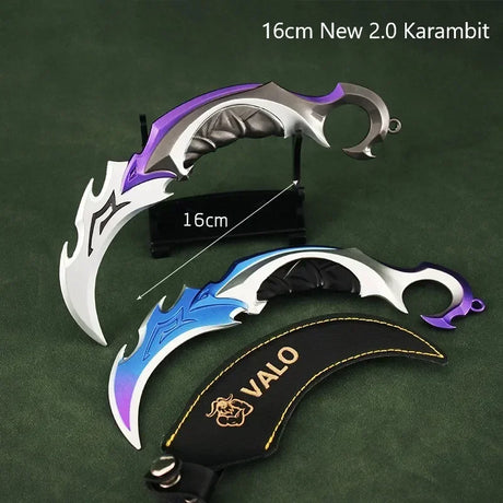 16cm Valorant Game Weapon Big Melee Reaver 2.0 Karambit Knife Metal M4 Samurai  Alloy Model Desk Decoration Display Gift Toy - Lootquake