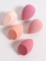 30 Beauty Eggs (Esponjas de Maquillaje) Esponja de Belleza Mixta para Base de Maquillaje, Líquida, en Crema y en Polvo Sin Impurezas, Multicolor C