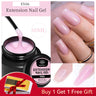 BORN PRETTY 60/30 ml Gel de extensión de uñas de gelatina dura Esmalte de uñas de gel Uñas francesas Nude Rosa Blanco Transparente Suministros de uñas Gel para extensión