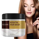 Mascarilla capilar de colágeno y queratina de 100 g que reduce la sequedad y el frizz, previene la rotura del cabello, suaviza, controla la grasa y humecta y acondicionador.