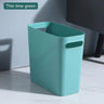Slim Large Trash Can Wastebasket Garbage Container High-Capacity for Bedroom Kitchen Office Storage Bin Orange