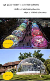 3.6M TPU Transparent Clear Bubble Dome Tent / Outdoor Event Party Camping Cafe Dining Plastic PVC Garden Igloo Dome Tent Luxury - Lootquake