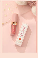QIBEST 10 Colors Nude Matte Liquid Lipstick Waterproof Silky Lip Gloss Non-Stick Cup Lasting Purple Red Lip Tint Durable Makeup
