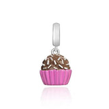 Dije de plata de ley 925 con forma de café, vino tinto, cafetera, copa de champán, compatible con pulseras colgantes originales, joyería DIY para mujer.