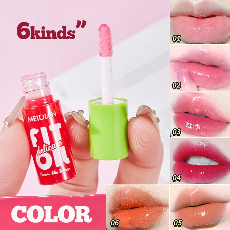 Lip Gloss Kit (6 Colors),Mirror Finish Water Shine Lipstick Set,Long-Lasting Moisturizing Lightweight Lipgloss,Non-sticky Makeup
