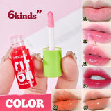 Lip Gloss Kit (6 Colors),Mirror Finish Water Shine Lipstick Set,Long-Lasting Moisturizing Lightweight Lipgloss,Non-sticky Makeup