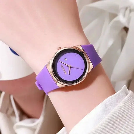 Fashion Women's Minimalist Calendar Quartz Watch Student WatchesSilicone Strap Wristwatch Reloj Mujer Dropshipping - Lootquake