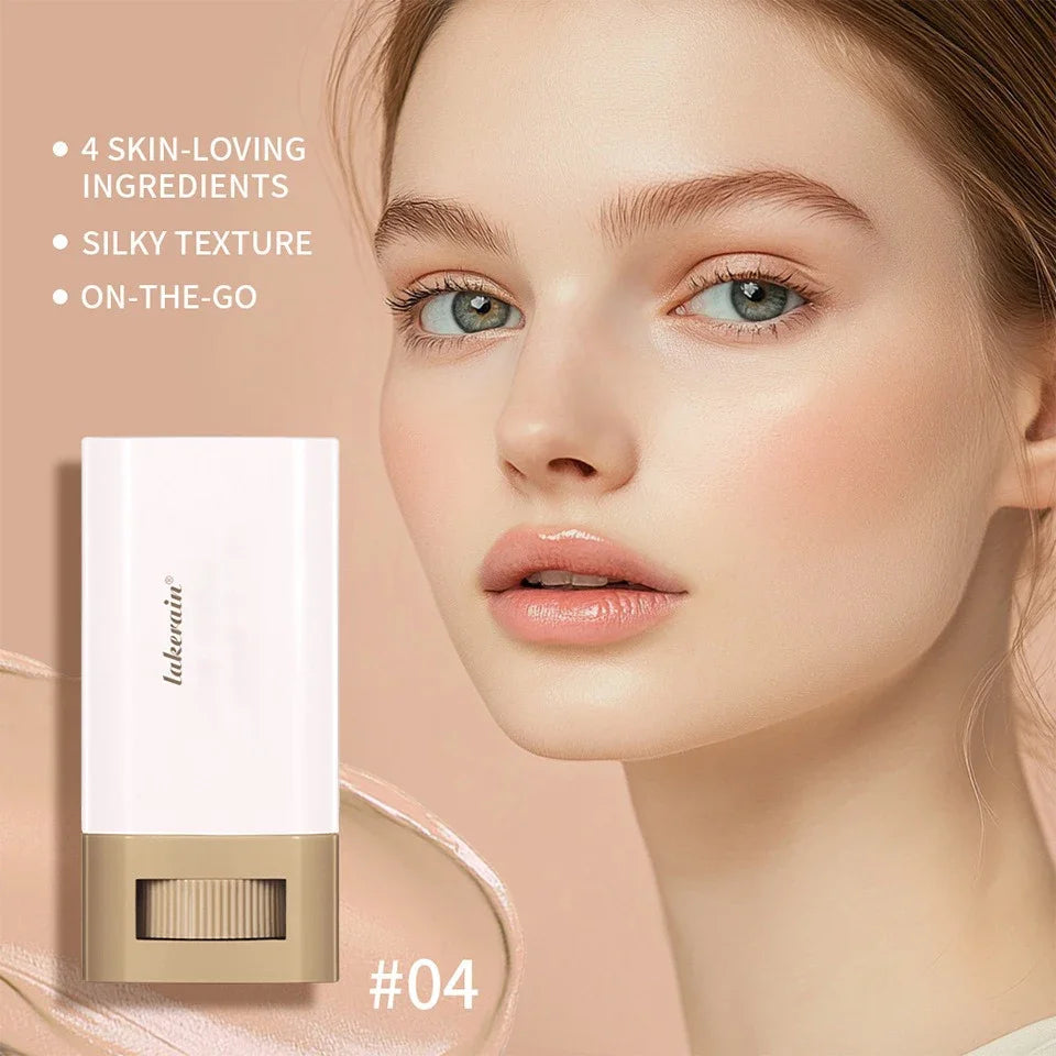 Base de maquillaje en barra, bálsamo, bronceador, borrador, suave, voluminizador, maquillaje impecable de larga duración, cosméticos de belleza facial.