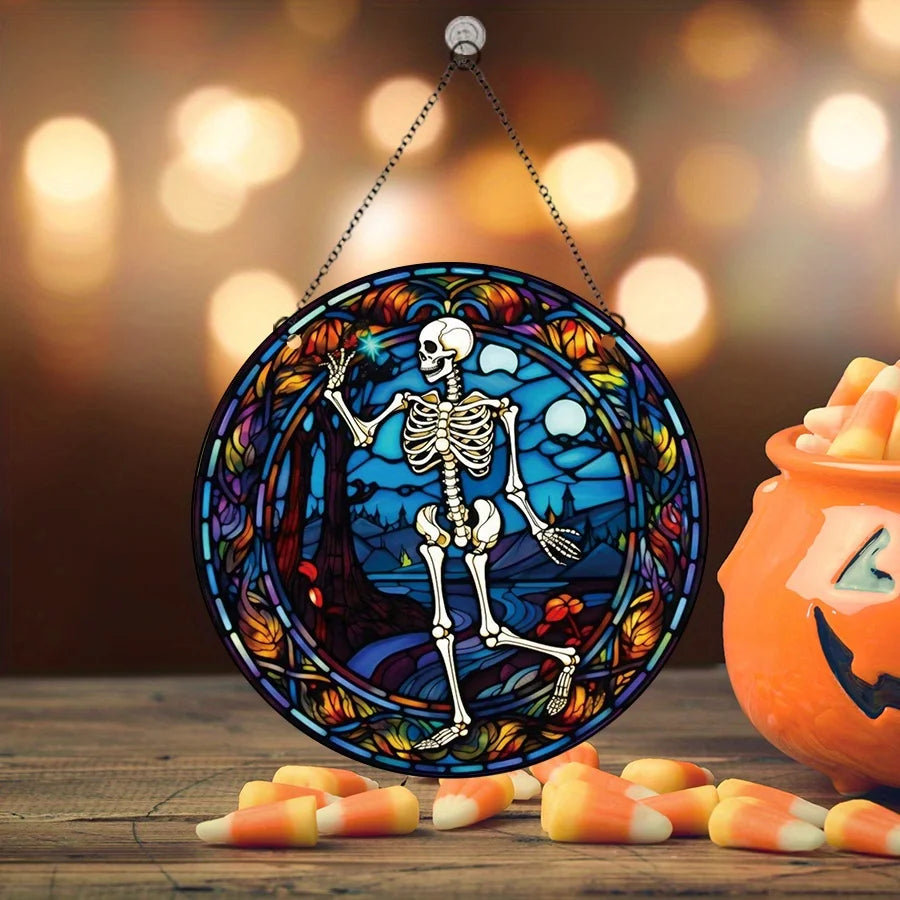 Halloween Acrylic Decoration, Day of The Dead Hanging Ornaments, Scary Skeletons, Halloween Ghost Day Party, Home Decoration