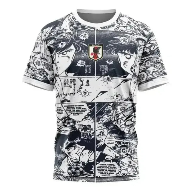 Summer new fashion trend Tsubasa - Men's 3D Quick Drying T-shirt, Comfortable and Breathable Sports T-shirt, 2024 New Men's Top - Lootquake