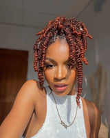 Bob Spring Twist Crochet Hair | Pre-Twisted Passion Twists | Pre-Looped Braids | 6-8 Inch | 20 Strands/Pack