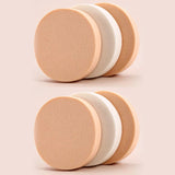 6/2Pcs Facial Powder Foundation Puff Round Shape Portable Soft Cosmetic Puff Makeup Foundation Sponge Wet Dry Use Beauty Tools