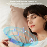 Enceinte Bluetooth sans fil à conduction osseuse, portable, à placer sous l'oreiller, carte TF 32 Go intégrée pour dormir