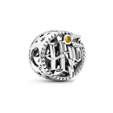 MINISO Charms de plata de ley 925 para pulseras originales de Harry Potter de 3 mm, colgantes para mujer, joyería DIY, regalos