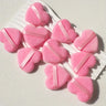 Heart Shaped Velvet Powder Puffs Dry Wet Dual Use 10Pcs All-Purpose Makeup Foundation Blending Sponge Set