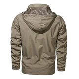 New Functional Waterproof Jacket Men's Autumn Casual Rainproof Detachable Cap Work Coat Hiking Mountain Windproof Windbreaker - Lootquake