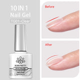 BORN PRETTY 10ml Reflective Glitter Gel Nail Polish Carat Mirage Sparkling Color Shine UV LED Soak Off Semi-Permanant Varnish