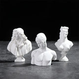 Nordic Style Gypsum Portraits Plaster Bust Statue Greek Mythology Figurine Famous Sculpture Desktop Ornament Drawing Practice