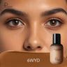 Base de maquillaje natural de larga duración Pudaier - Botella pequeña marrón, acabado mate, no pegajosa, textura cremosa, adecuada para todo tipo de piel