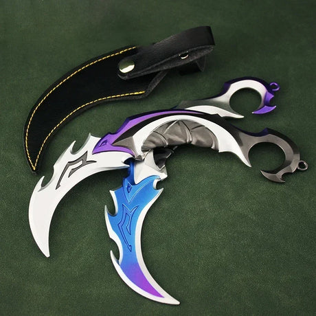 16cm Valorant Game Weapon Big Melee Reaver 2.0 Karambit Knife Metal M4 Samurai  Alloy Model Desk Decoration Display Gift Toy - Lootquake
