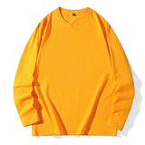Men's Spring and Autumn New Long Sleeve T-shirt Simple and Fashionable Versatile Round Neck Underlay Top - Lootquake