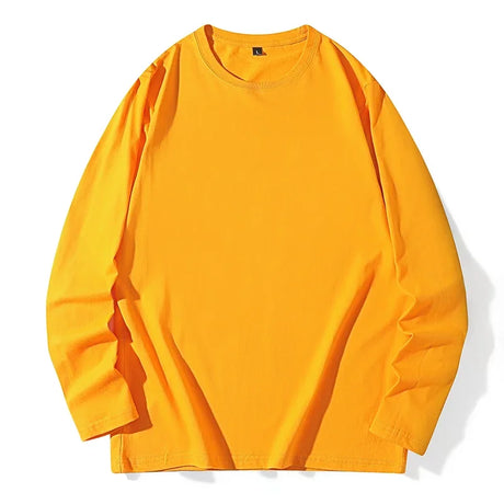 Men's Spring and Autumn New Long Sleeve T-shirt Simple and Fashionable Versatile Round Neck Underlay Top - Lootquake
