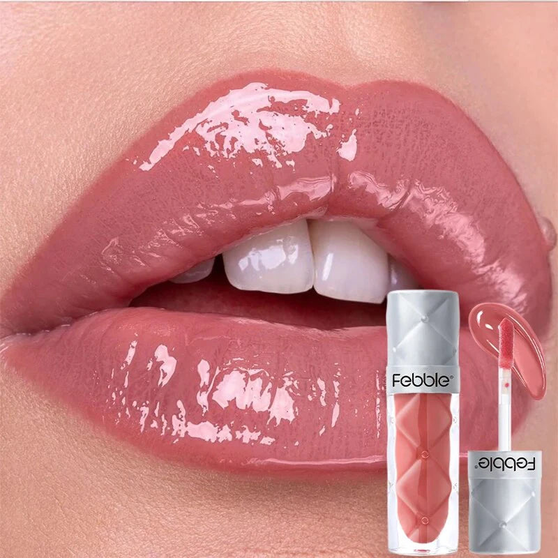 Glitter Lip Gloss Plumping Lips Glaze Mirror Flash Glossy Lipstick For Women Sexy Long Lasting Waterproof Diamond Lips Makeup