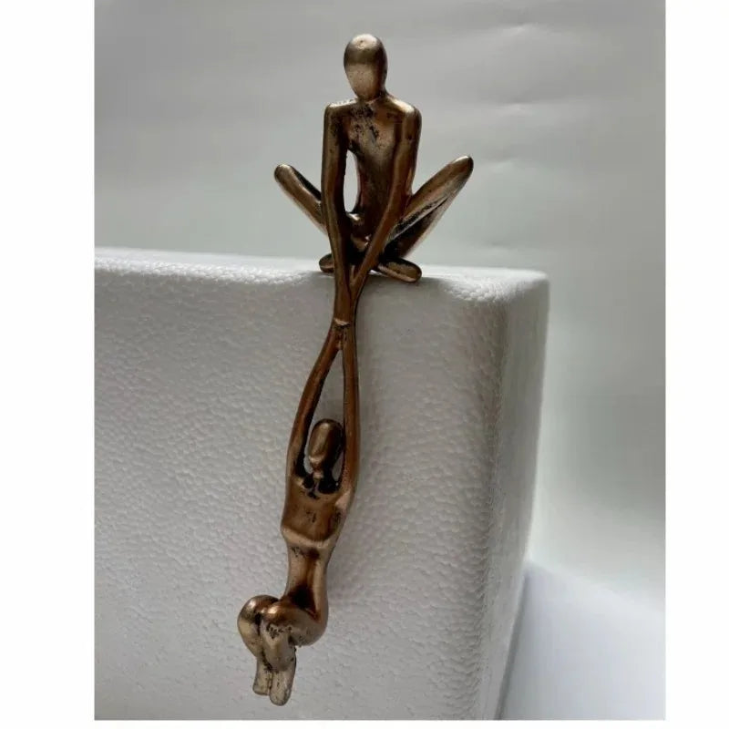 Male Female Dance Art Sculpture Abstract Lover Sculpture Decoration Home Desktop Romantic Couple Dance Resin Sculpture Artwork