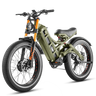Bicicleta eléctrica Romeo Pro 2 2024, motor dual de 3000 W, batería de 52 V y 60 Ah, neumáticos anchos de 26" x 4.0", para montaña, nieve y todoterreno.